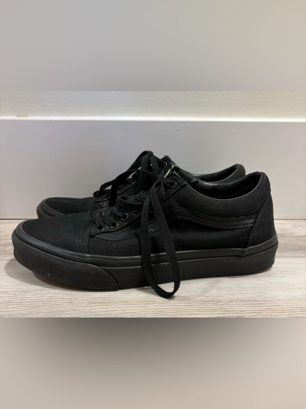 All-Black Low-Top Sneakers